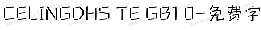 CELINGDHS TE GB1 0字体转换